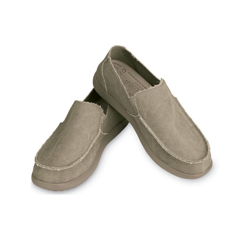 Crocs Mens Santa Cruz Slip-On Khaki/Khaki UK 8 EUR 42-43 US M9 (202972-261)